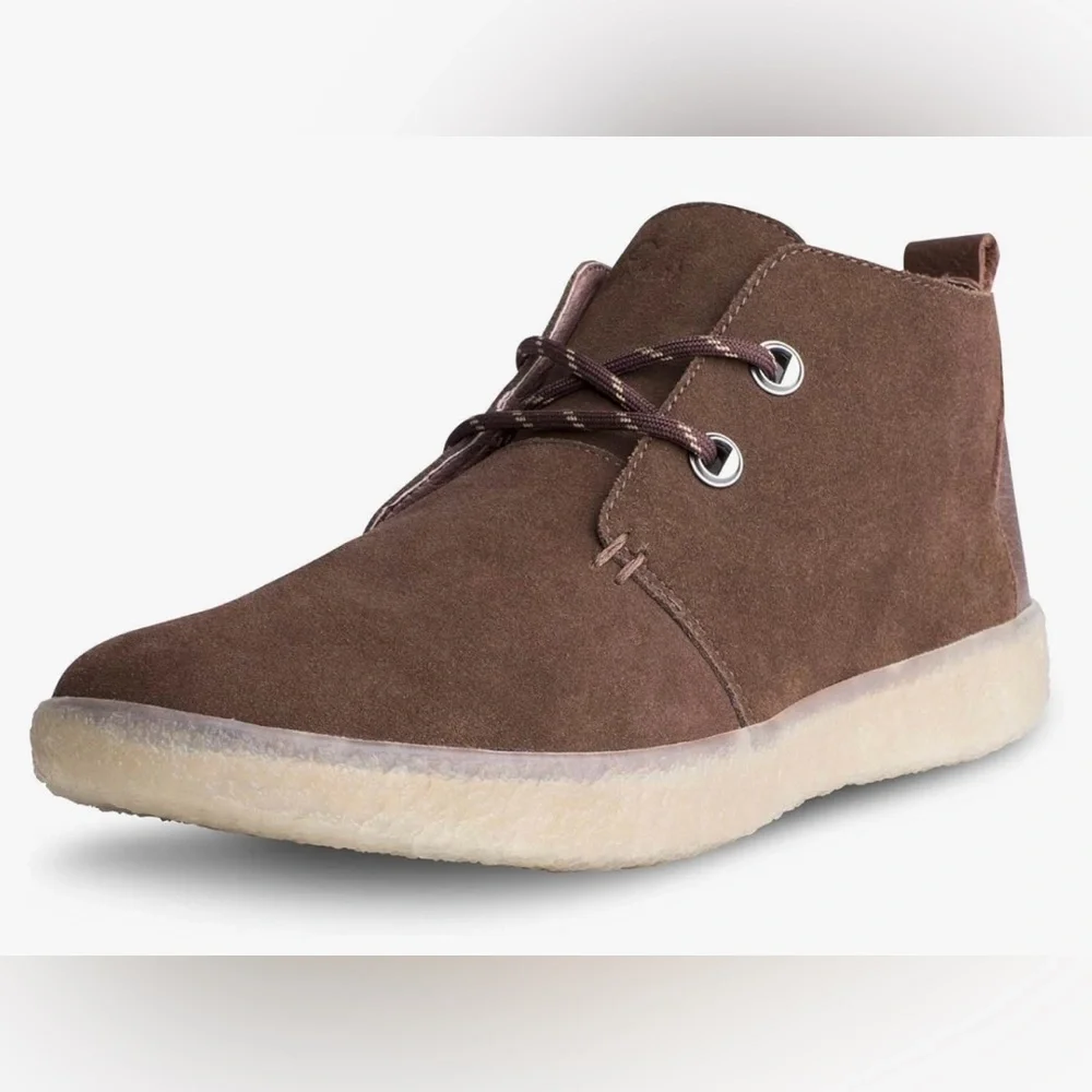 BLUPRINT‎ Men's Indio Desert Suede Chukka Boot Shoe Brown Leather Lace Up Sz 10